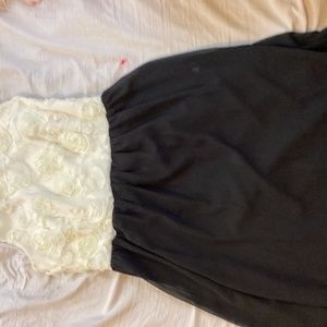 Black and White Floral Dress